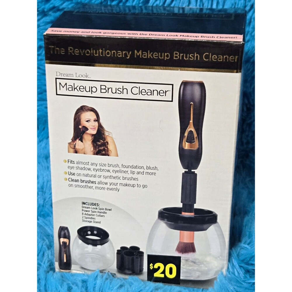 Dream Look Electric Makeup Brush Cleaner Cleaning Machine, Black